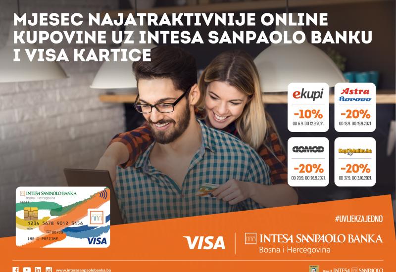 Mjesec najatraktivnije online kupovine uz Intesa Sanpaolo Banku i Visa kartice